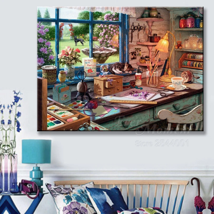 Ever Moment Diamond Art Painting Beads Work Farm Anime Kitchen Flower Cat 5D DIY Full Square Resin Drills Home Gift ASF2290 - Image 2